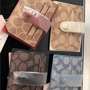 Women's Card & Key Holder Wallet - Assorted Neutrals and Pastels price for each